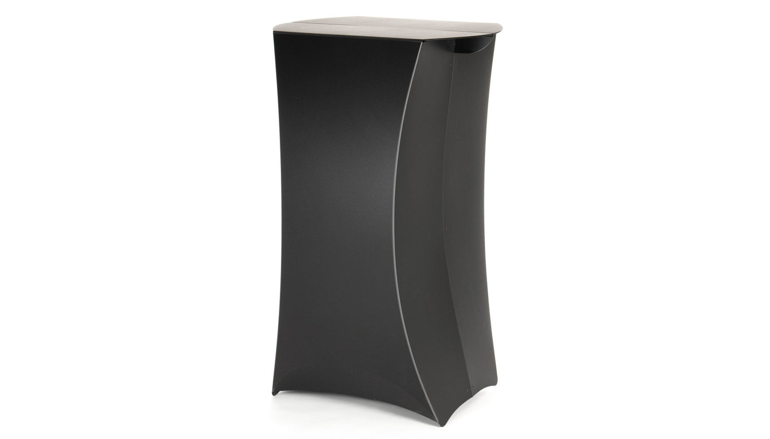 stehtisch olumn von flux / falttheke / Promotiontheke - schwarz