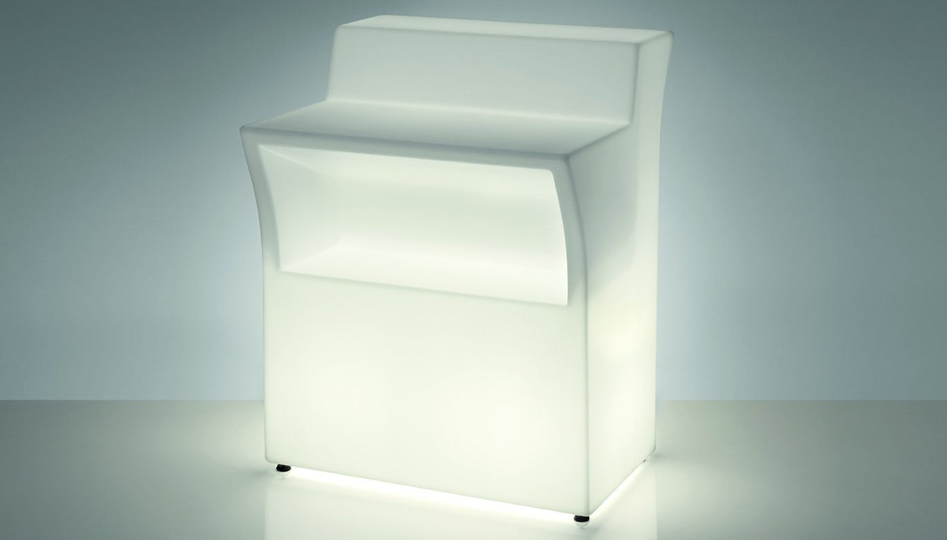Set Slide Jumbo Leuchttheke Eventtheke 2x JUMBO CORNER + 3x JUMBO BAR | LED Theke | brandamba.com