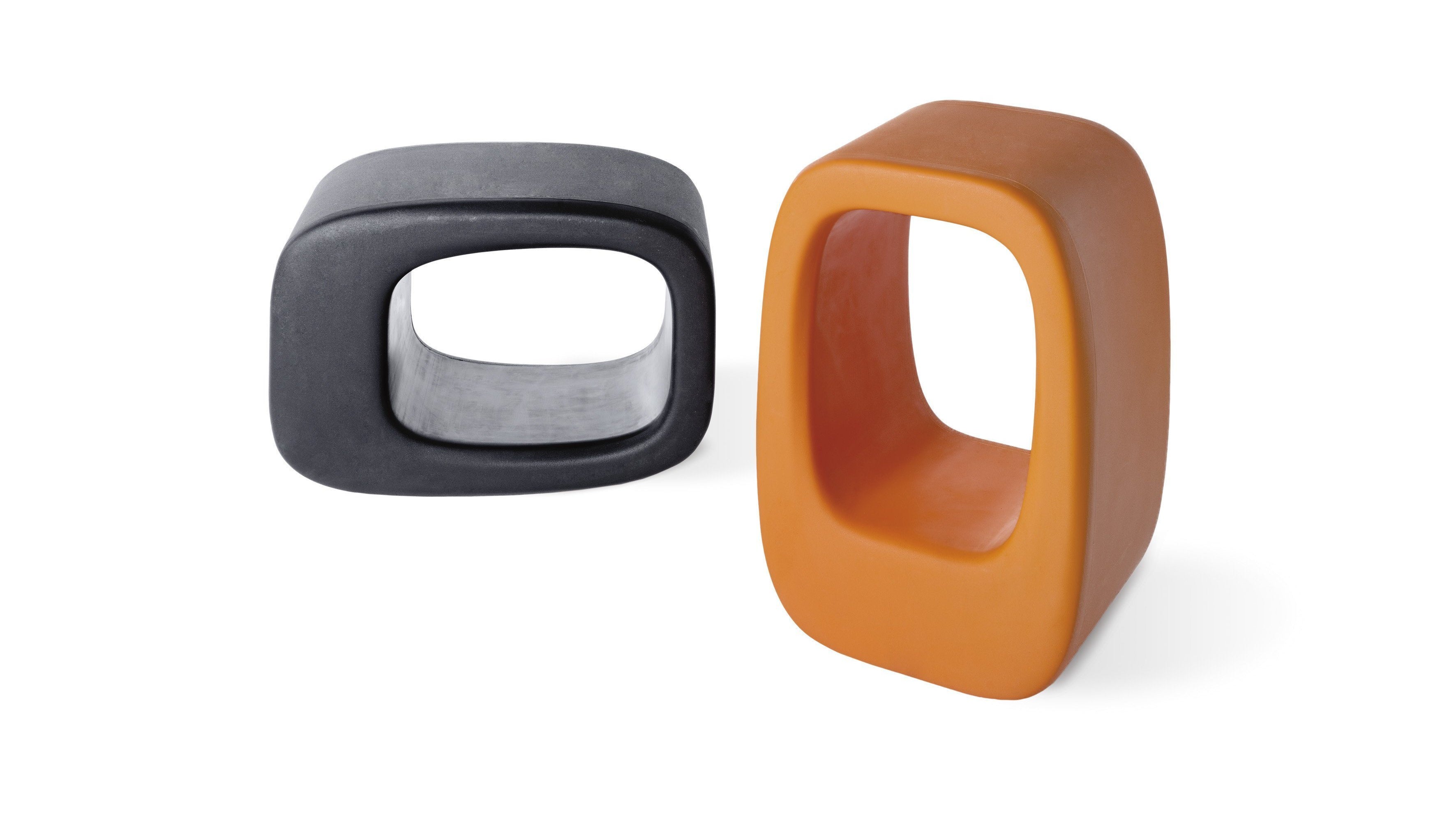 2er Set Sitz Hocker und Beistelltisch LAZY BONES für Indoor + Outdoor | Sitzmöbel | brandamba.com