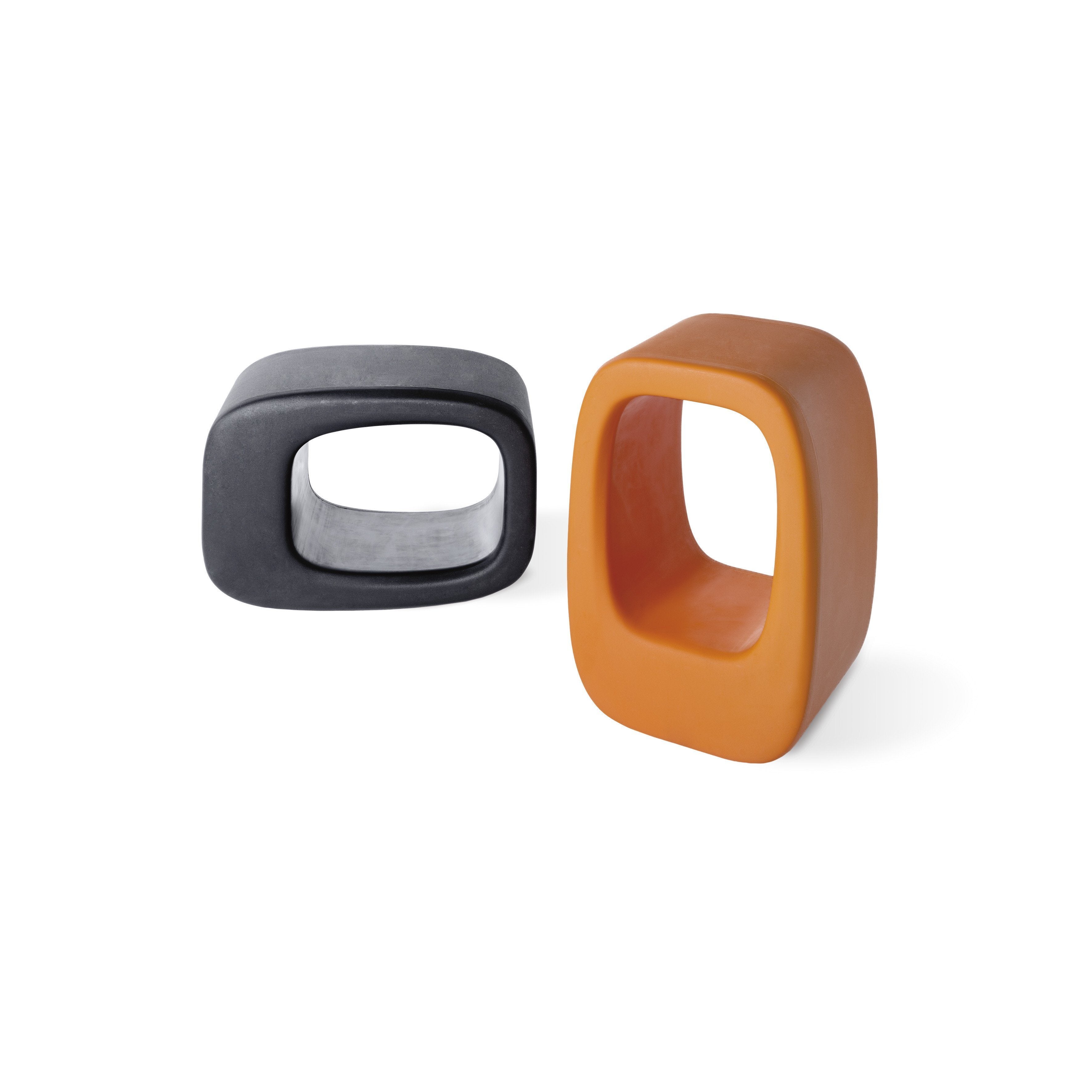 2er Set Sitz Hocker und Beistelltisch LAZY BONES für Indoor + Outdoor | Sitzmöbel | brandamba.com