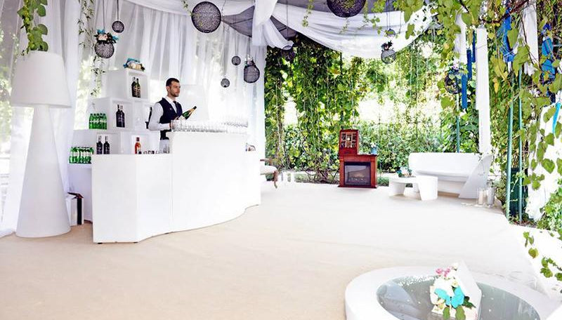 LED Theke Slide BREAK BAR Set | 1x BREAK BAR + 2x BREAK ICE inkl. Glasplatten für die Break Bar | LED Theke | brandamba.com