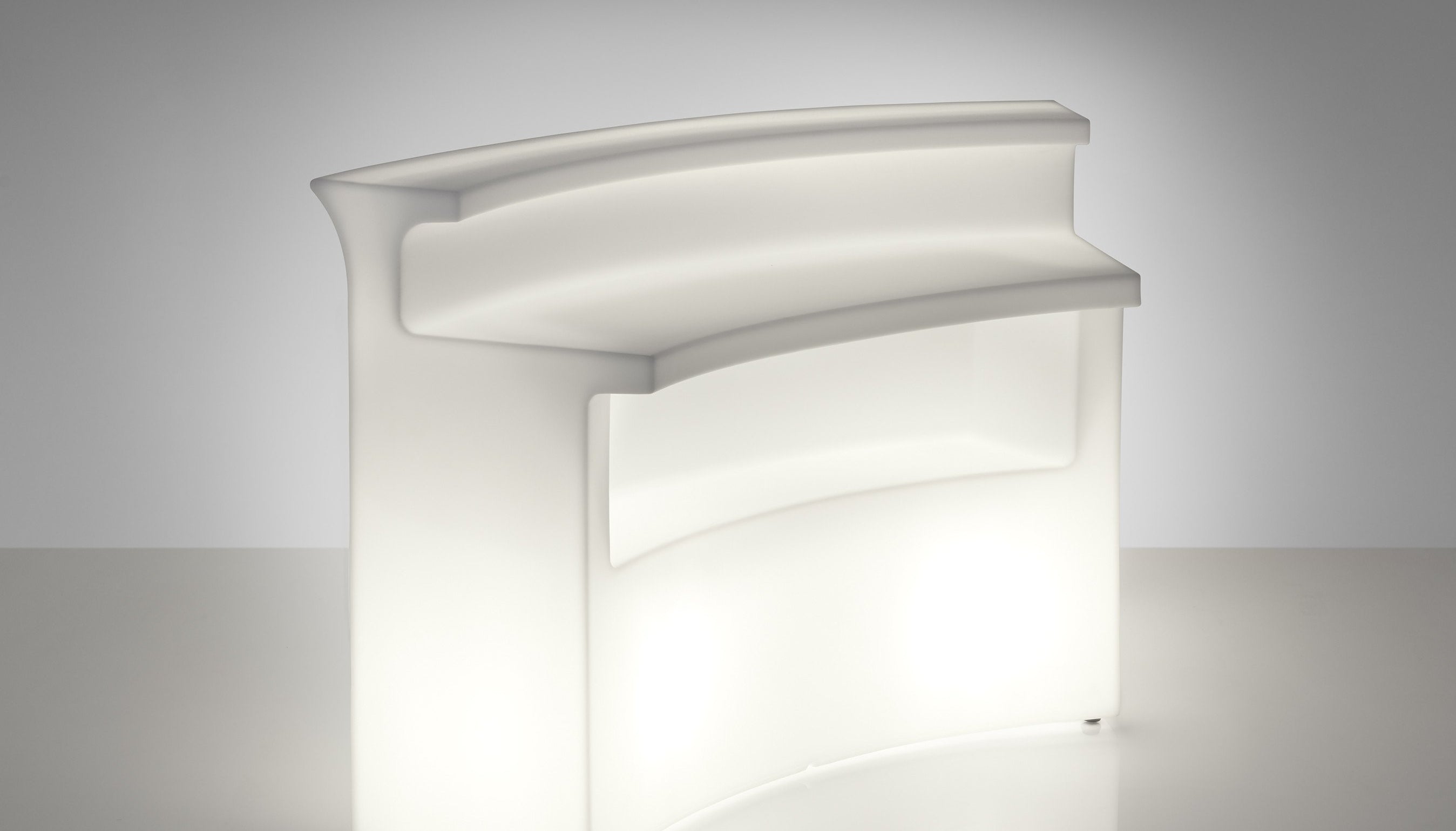 LED Theke Slide BREAK BAR Set | 1x BREAK BAR + 2x BREAK ICE inkl. Glasplatten für die Break Bar | LED Theke | brandamba.com