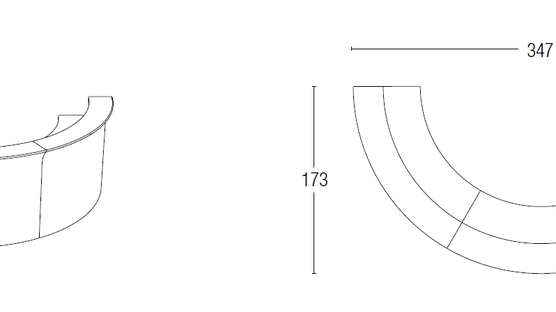 Slide BREAK BAR Leuchttheken-Set | 3 x BREAK BAR, Halbkreis | LED Theke | brandamba.com