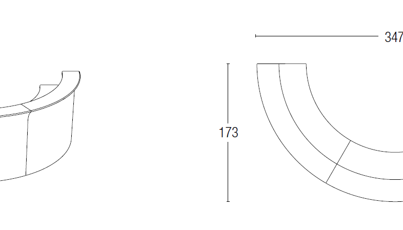 Slide BREAK BAR Leuchttheken-Set | 3 x BREAK BAR, Halbkreis | LED Theke | brandamba.com