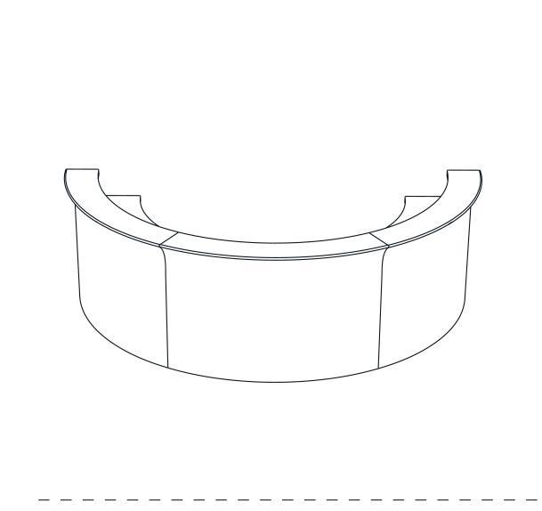 Slide BREAK BAR Leuchttheken-Set | 3 x BREAK BAR, Halbkreis | LED Theke | brandamba.com