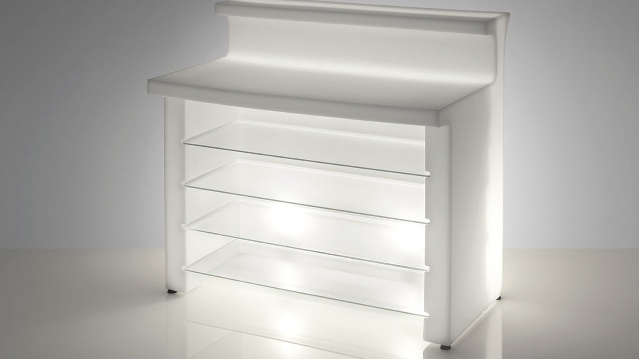 Slide BREAK LINE Leuchttheken-Set | 2x BREAK LINE + 2x BREAK CORNER | LED Theke | brandamba.com