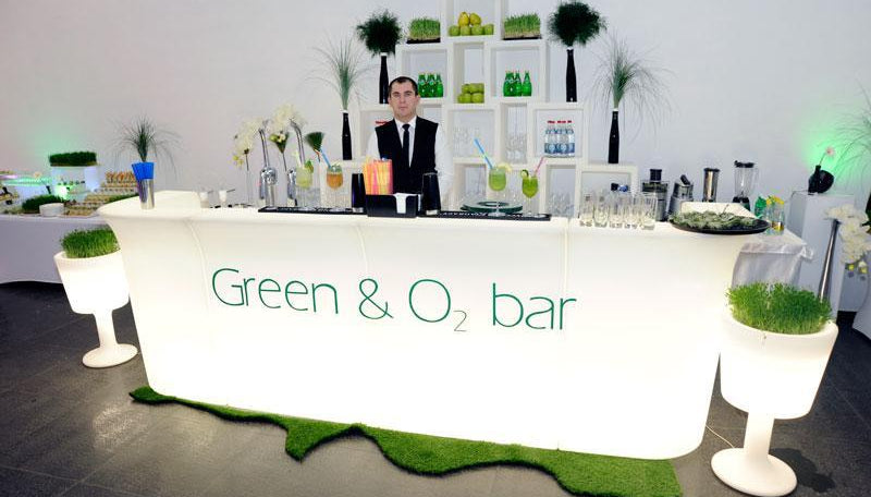 Slide JUMBO BAR Leuchttheke Eventtheke Gerades Element | LED Theke | brandamba.com