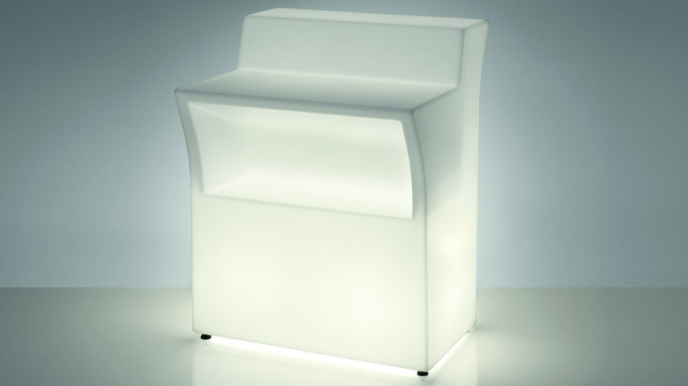 Slide JUMBO BAR Leuchttheke Eventtheke Gerades Element | LED Theke | brandamba.com