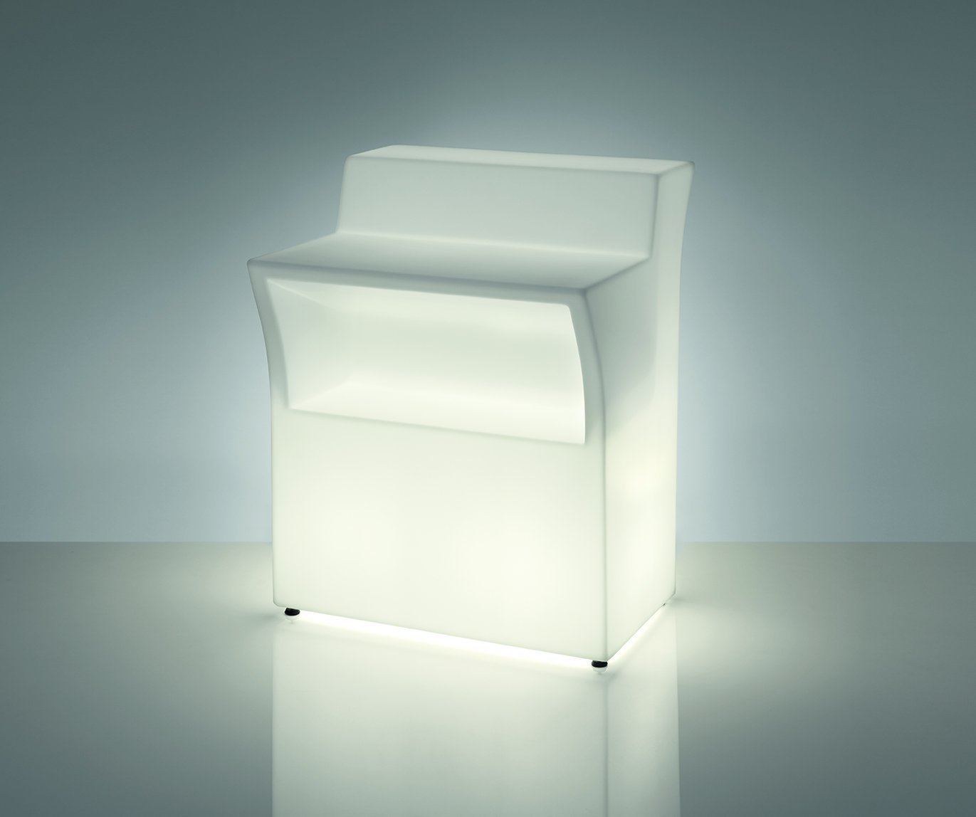 Slide JUMBO BAR Leuchttheke Eventtheke Gerades Element | LED Theke | brandamba.com