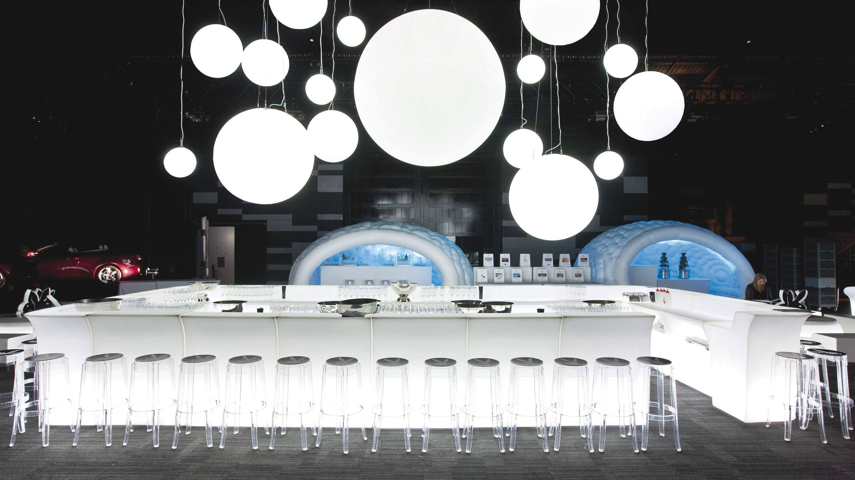Slide JUMBO BAR Leuchttheke Eventtheke Gerades Element | LED Theke | brandamba.com