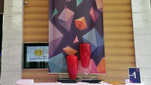 Slide JUMBO BAR Leuchttheke Eventtheke Gerades Element | LED Theke | brandamba.com