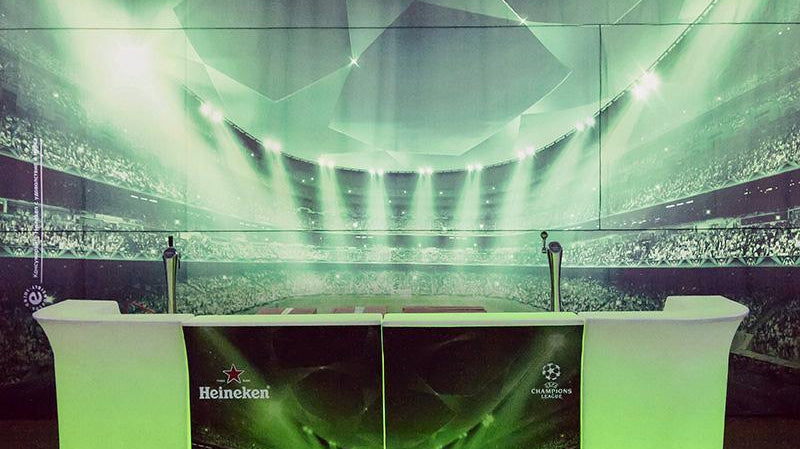 Slide JUMBO BAR Leuchttheke Eventtheke Gerades Element | LED Theke | brandamba.com