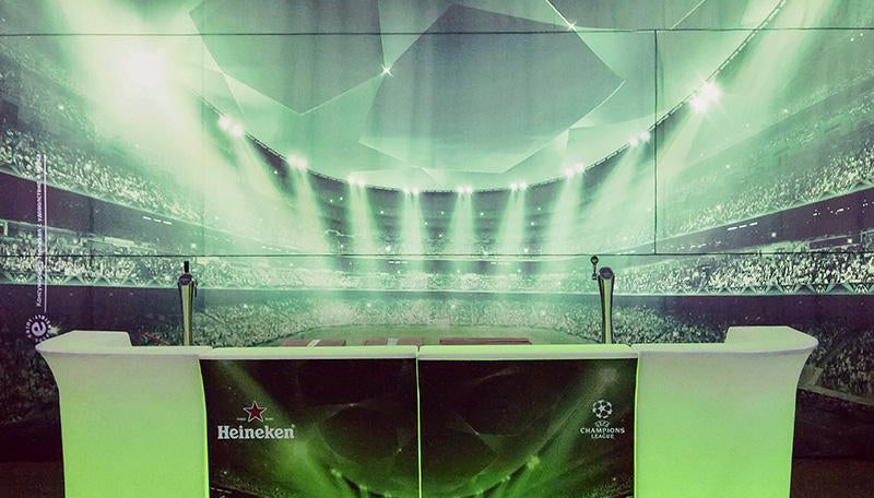 Slide JUMBO BAR Leuchttheke Eventtheke Gerades Element | LED Theke | brandamba.com