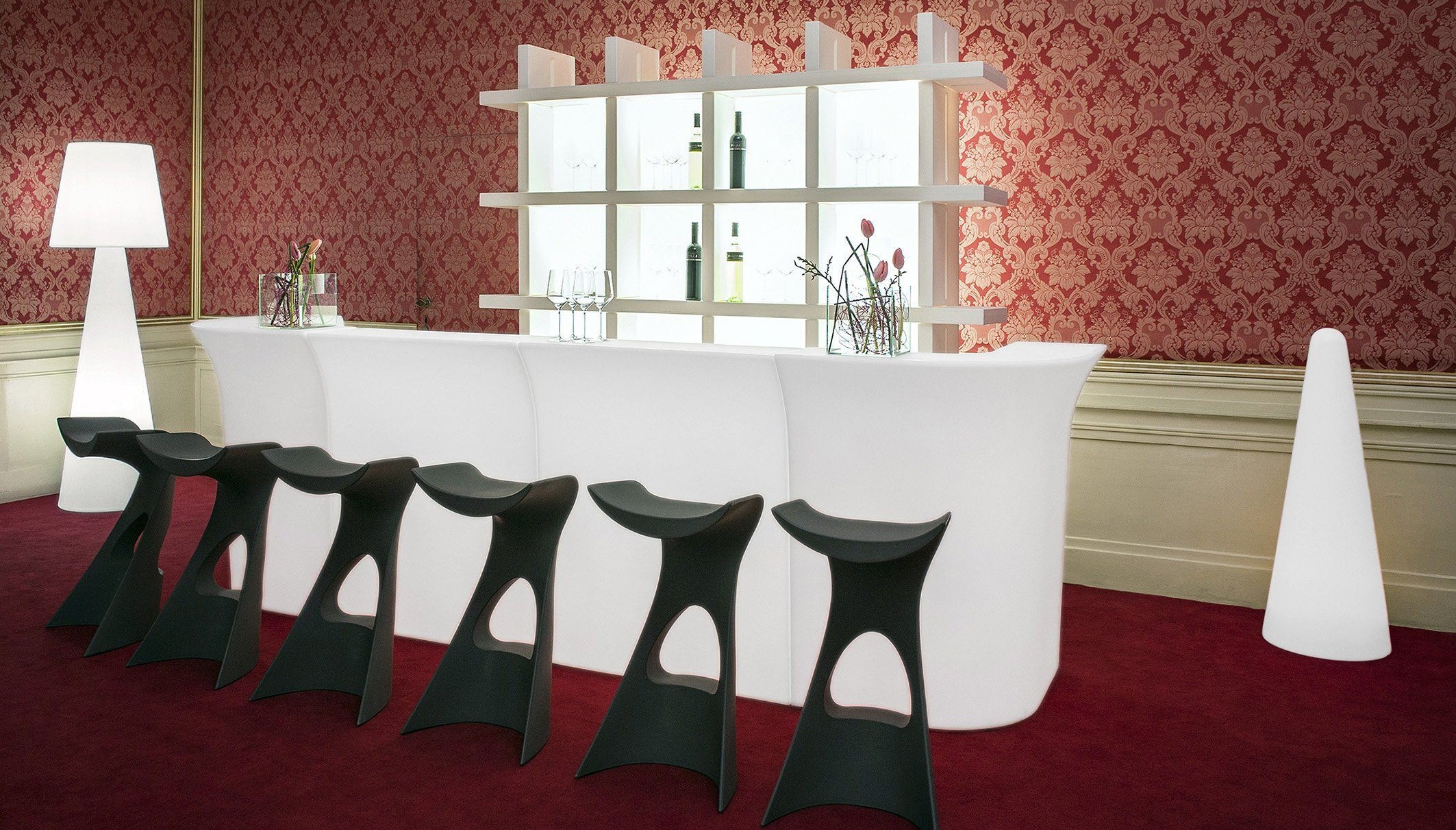 Slide JUMBO CORNER Leuchttheke Eventtheke Eckelement | LED Theke | brandamba.com