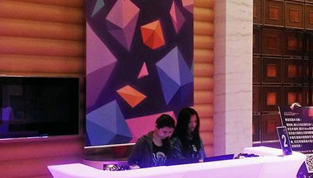 Slide JUMBO CORNER Leuchttheke Eventtheke Eckelement | LED Theke | brandamba.com