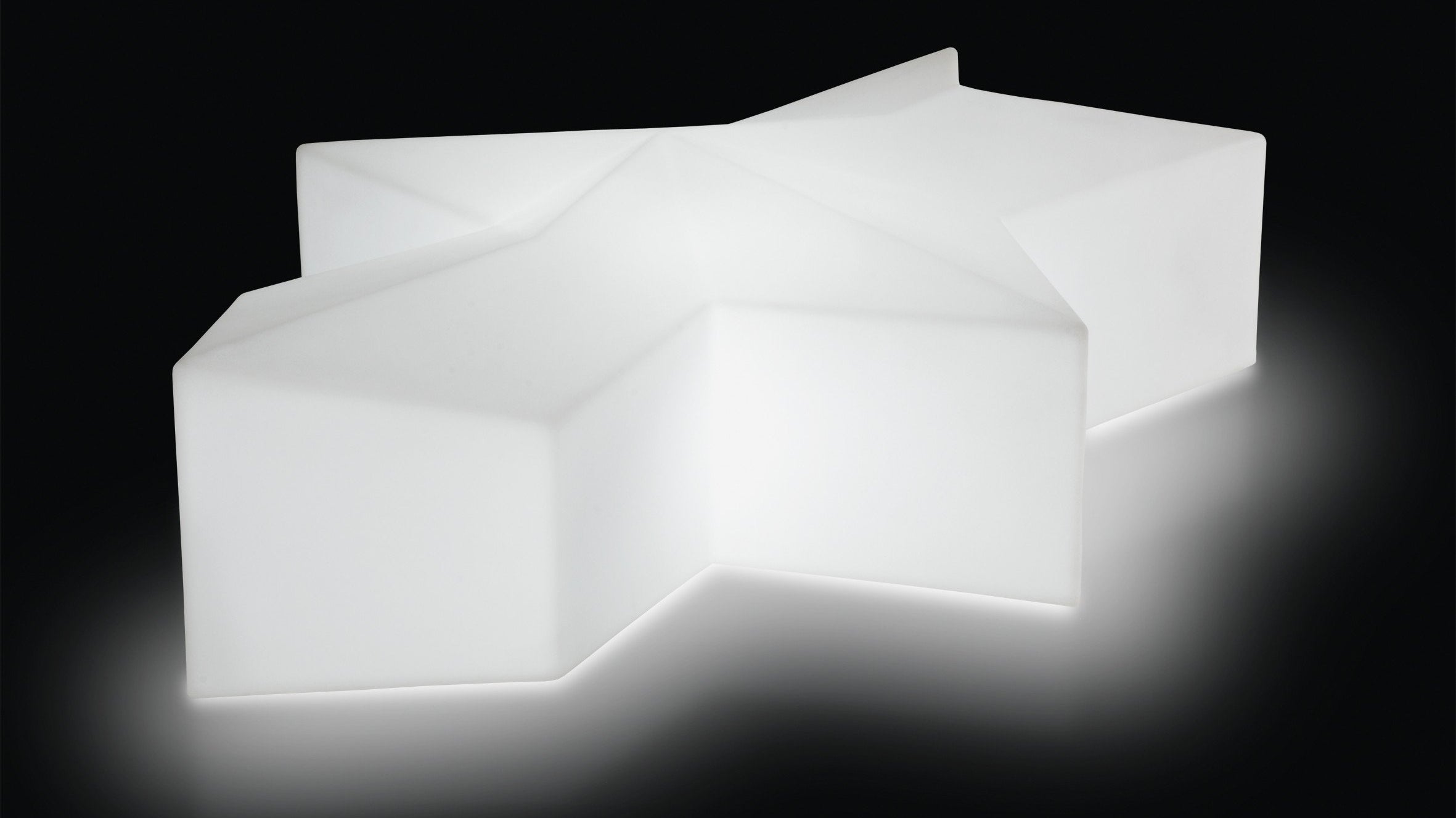 beleuchtbare Sitzbank Hocker SLIDE GLACÉ für Indoor + Outdoor | Sitzmöbel | brandamba.com