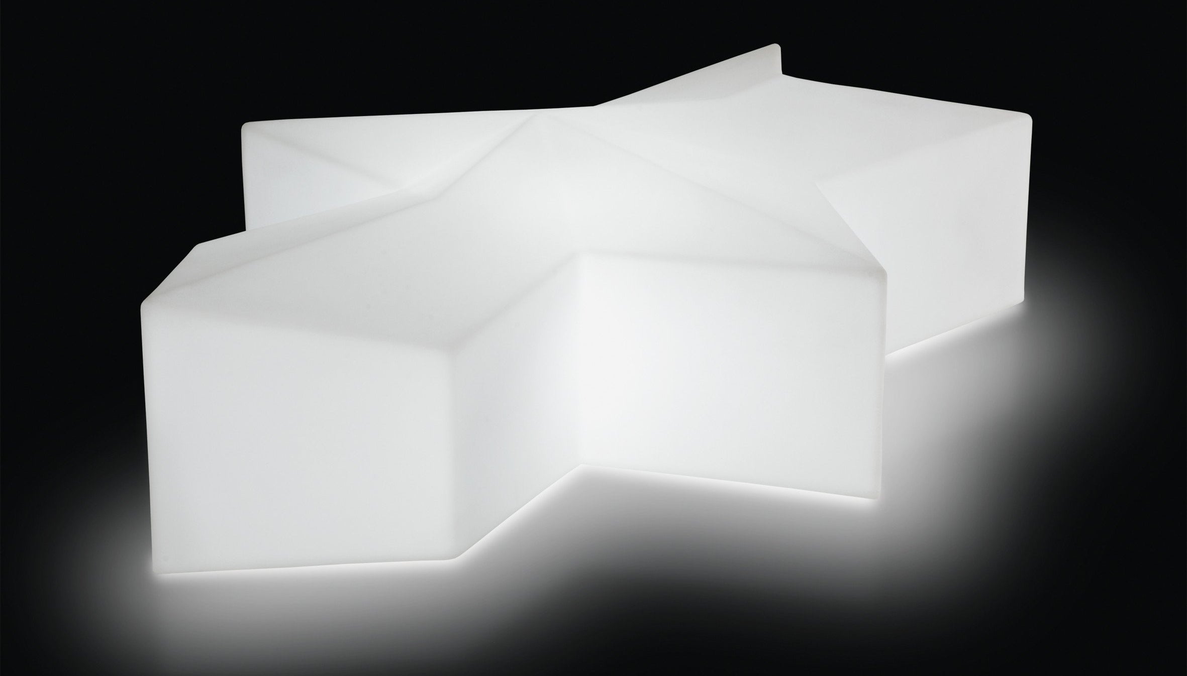 beleuchtbare Sitzbank Hocker SLIDE GLACÉ für Indoor + Outdoor | Sitzmöbel | brandamba.com