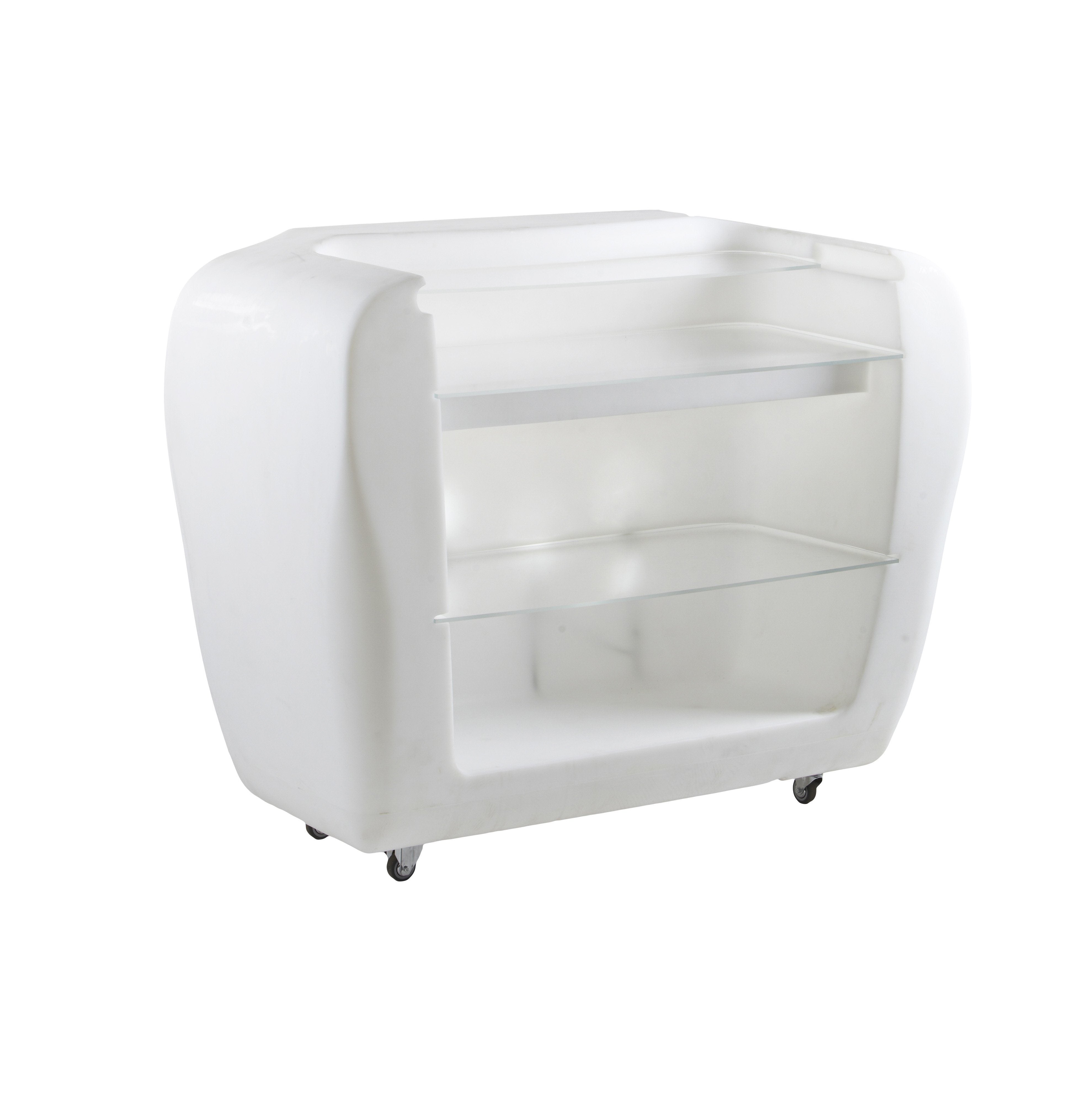 Slide ROLLER BAR mit BEER DISPENSER beleuchtbare Rolltheke mit Zapfanlage | Theken | brandamba.com