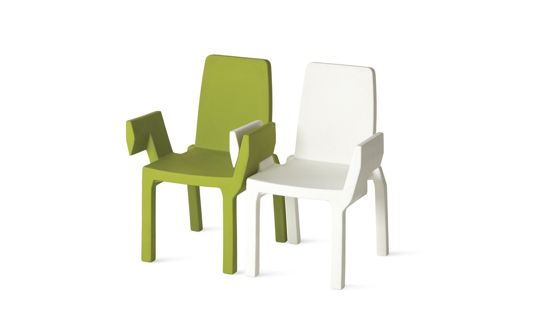 2er Set Stapelbarer Stuhl (Reihenstuhl) SLIDE DOUBLIX für Indoor + Outdoor | Sitzmöbel | brandamba.com