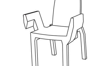 2er Set Stapelbarer Stuhl (Reihenstuhl) SLIDE DOUBLIX für Indoor + Outdoor | Sitzmöbel | brandamba.com