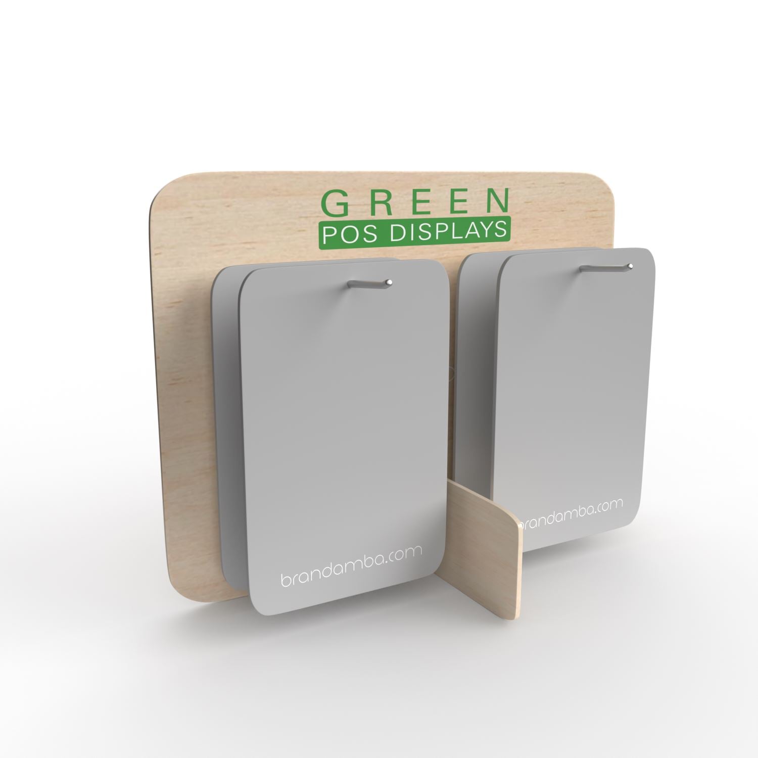 Holzdisplay Thekendisplay S - GREEN POS Display - Steckdisplay | Holzdisplay | brandamba.com