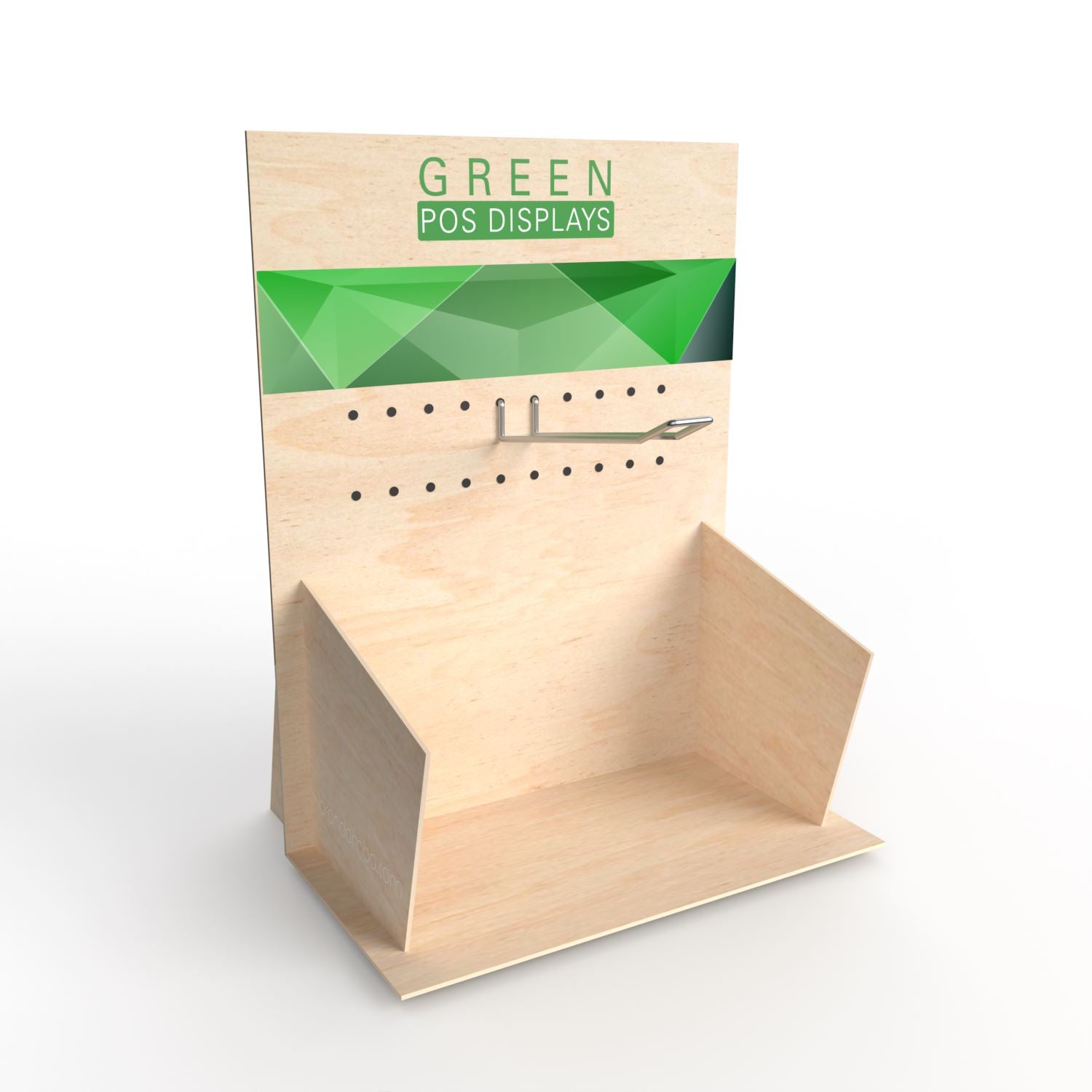 Holzdisplay Thekendisplay M - GREEN POS Display - Steckdisplay | Holzdisplay | brandamba.com