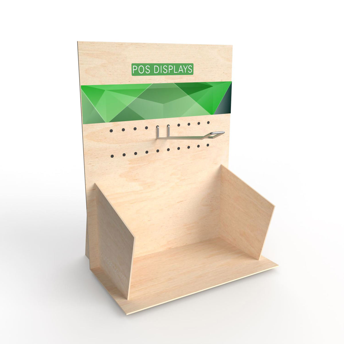 Holzdisplay Thekendisplay M - GREEN POS Display - Steckdisplay | Holzdisplay | brandamba.com