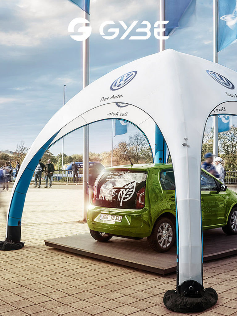 Gybe Event Tent - bedruckbar - beleuchbar - LED Zelt
