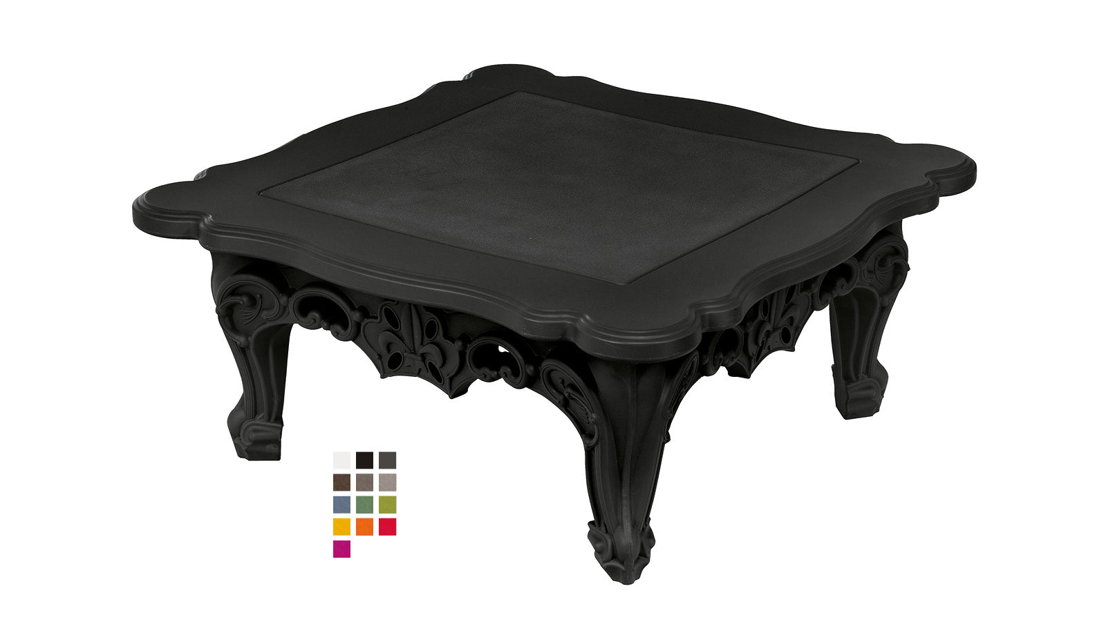 Slide DUKE OF LOVE Couchtisch | Jet Black - schwarz | Design Graziano Moro und Renato Pigatti