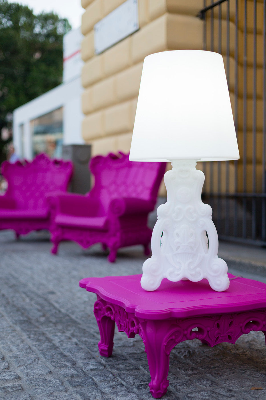Slide DUKE OF LOVE Couchtisch | Sweet Fuschia - Pink | Design Graziano Moro und Renato Pigatti - Outdoor