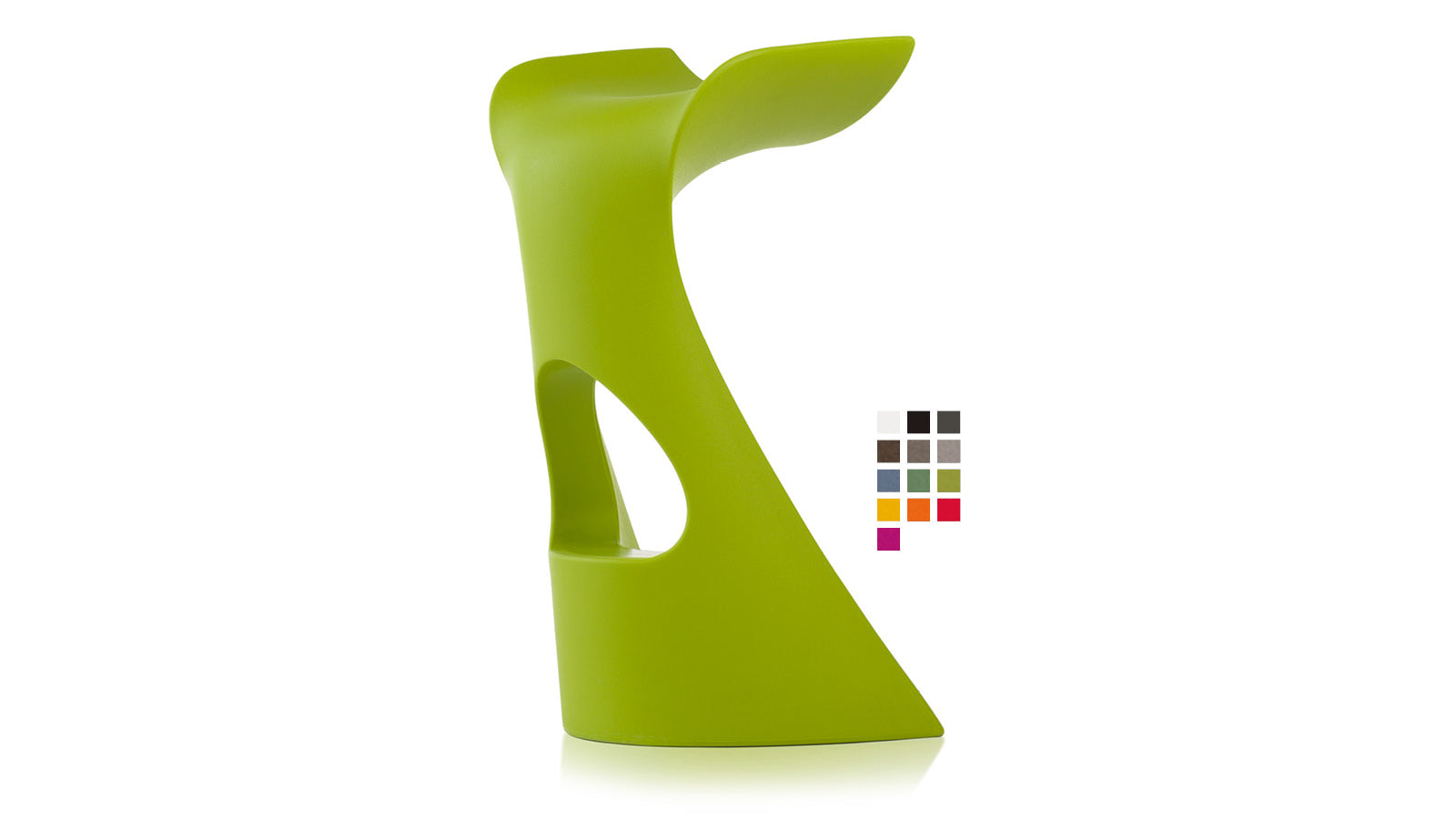Slide KONCORD  Barstuhl | Lime Green / Limetten Grün | Design Karim Rashid