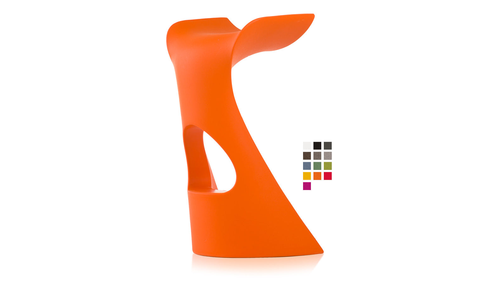 Slide KONCORD  Barstuhl | Pumkin Orange / Orange | Design Karim Rashid