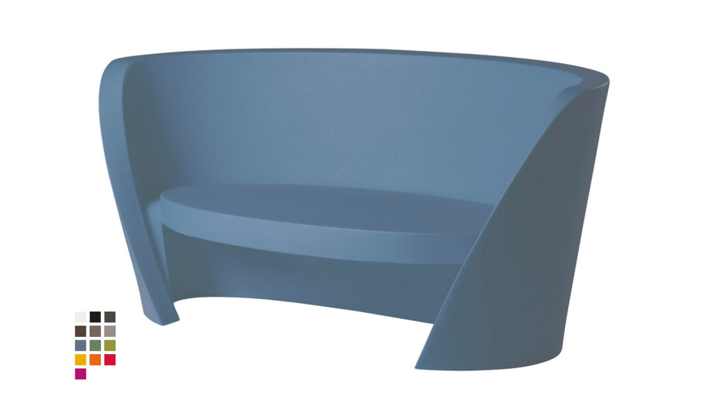 Slide Rap Sofa | Powder Blue / Blau | Design Karim Rashid