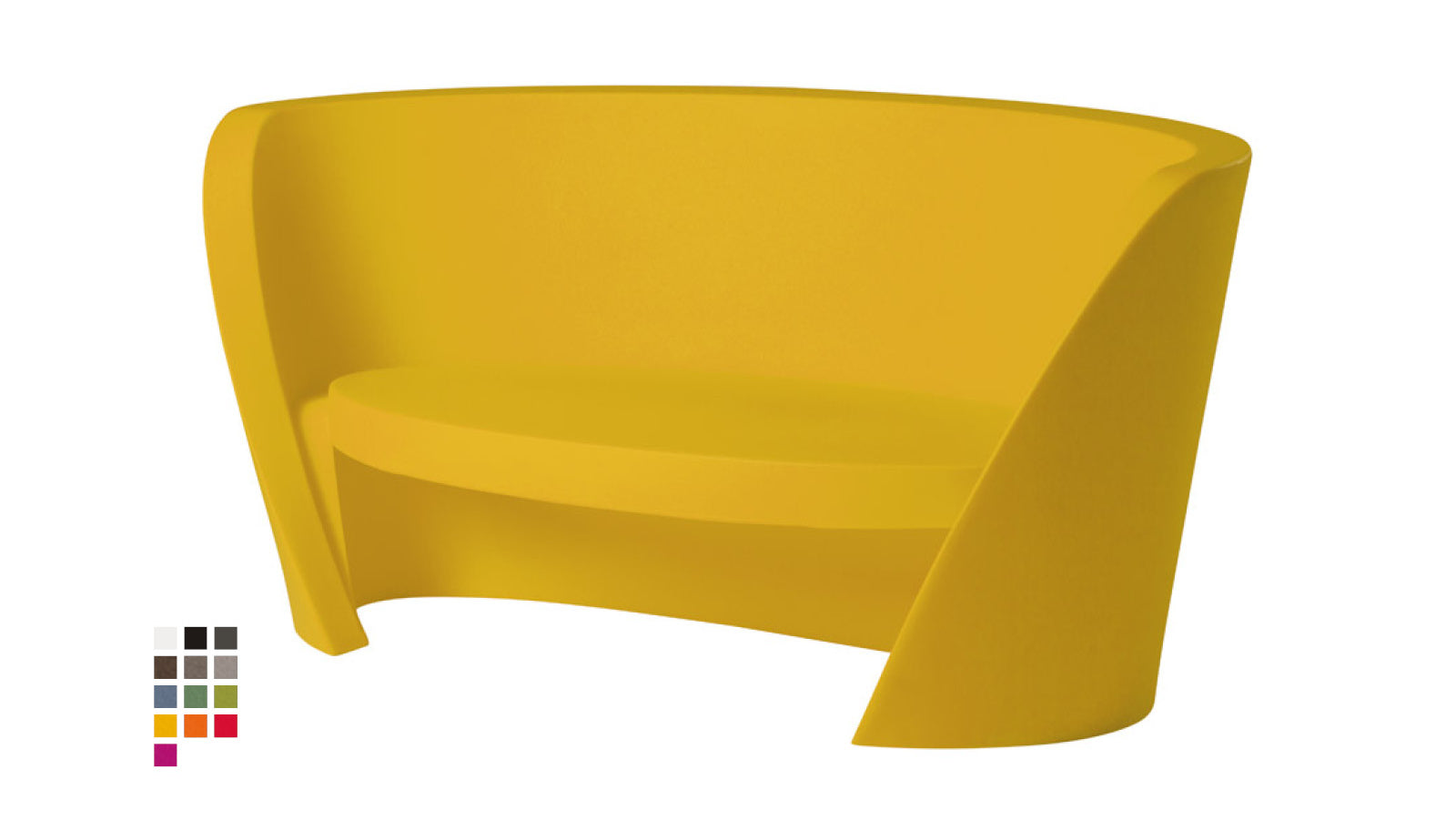 Slide Rap Sofa | Saffron Yellow / Gelb | Design Karim Rashid