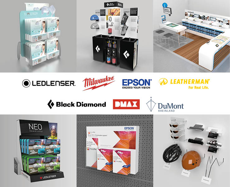 Individuelle Displays - vom Bodendisplay - Bodenaufsteller - POS Thekendisplay - Aktionsdisplay - Shop in Shop Systemen - Verkaufsdisplays - Merchandising aktikel vom Profi