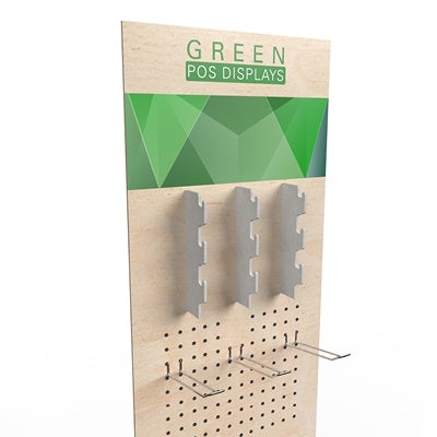 Das Lochbild der Holzdisplays kann auf die Produkte angepasst werden, individuelle Produkthalter können auch entwickelt werden.