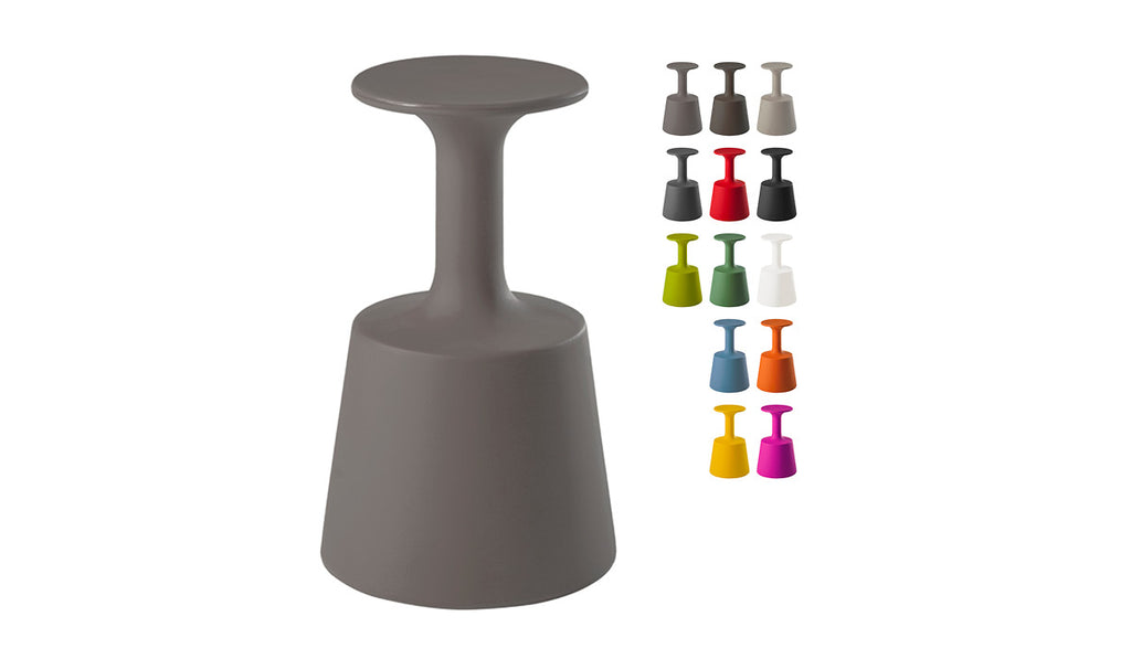Slide DRINK Barstuhl | Argil Grey / Lehm Grau | Design Jorge Najera