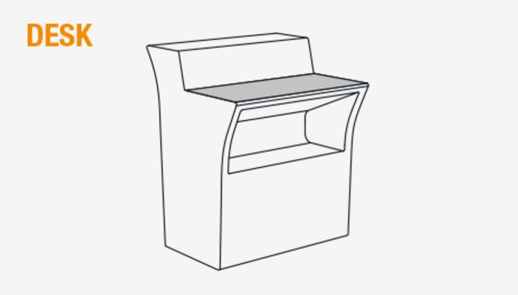 Abdeckplatte DESK für Slide JUMBO BAR Leuchttheke | LED Theke | brandamba.com