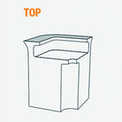 Abdeckplatte TOP für Slide Leucht-Theke BREAK CORNER | LED Theke | brandamba.com