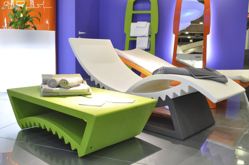 Beistelltisch SLIDE TAC oder Basis für Liege TIC TAC für Indoor + Outdoor | Tische | brandamba.com
