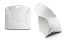 flux chair Faltstuhl - weiß - zusammengefaltet
