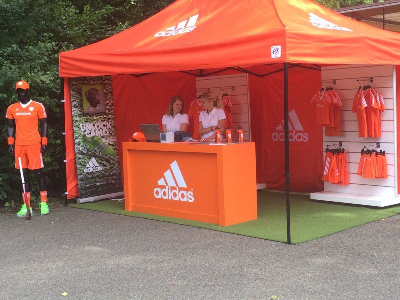 Faltzelt / Eventzelt E-Z UP Eclipse 3 x 3m - inkl. 4c Dach Bedruckung | Faltzelt | brandamba.com