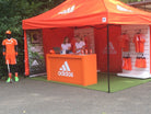 Faltzelt / Eventzelt E-Z UP Eclipse 3 x 6m - inkl. 4c Dach Bedruckung | Faltzelt | brandamba.com