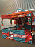 Faltzelt / Eventzelt E-Z UP Eclipse 3 x 6m - inkl. 4c Dach Bedruckung | Faltzelt | brandamba.com