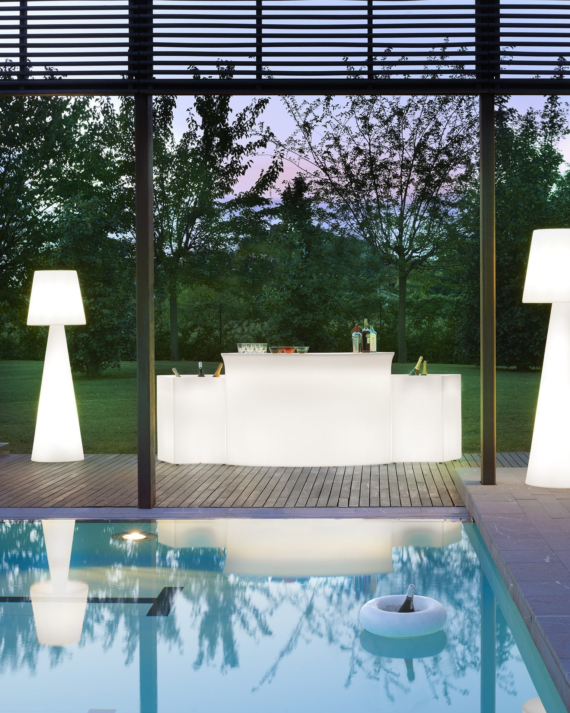 Leuchttheke BREAK CORNER, Eckelement | LED Theke | brandamba.com
