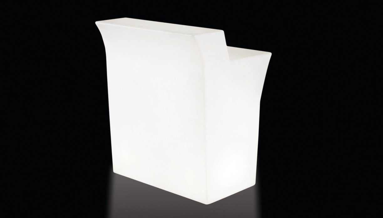 Set Slide Jumbo Leuchttheke Eventtheke 2x JUMBO CORNER + 3x JUMBO BAR | LED Theke | brandamba.com