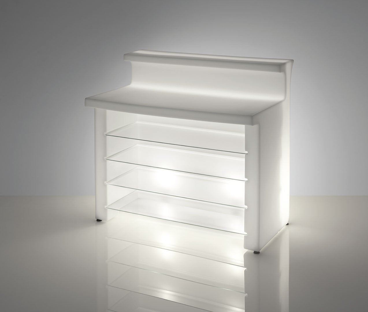 Slide BREAK LINE Leuchttheken-Set | 1x BREAK LINE + 2x BREAK CORNER | LED Theke | brandamba.com