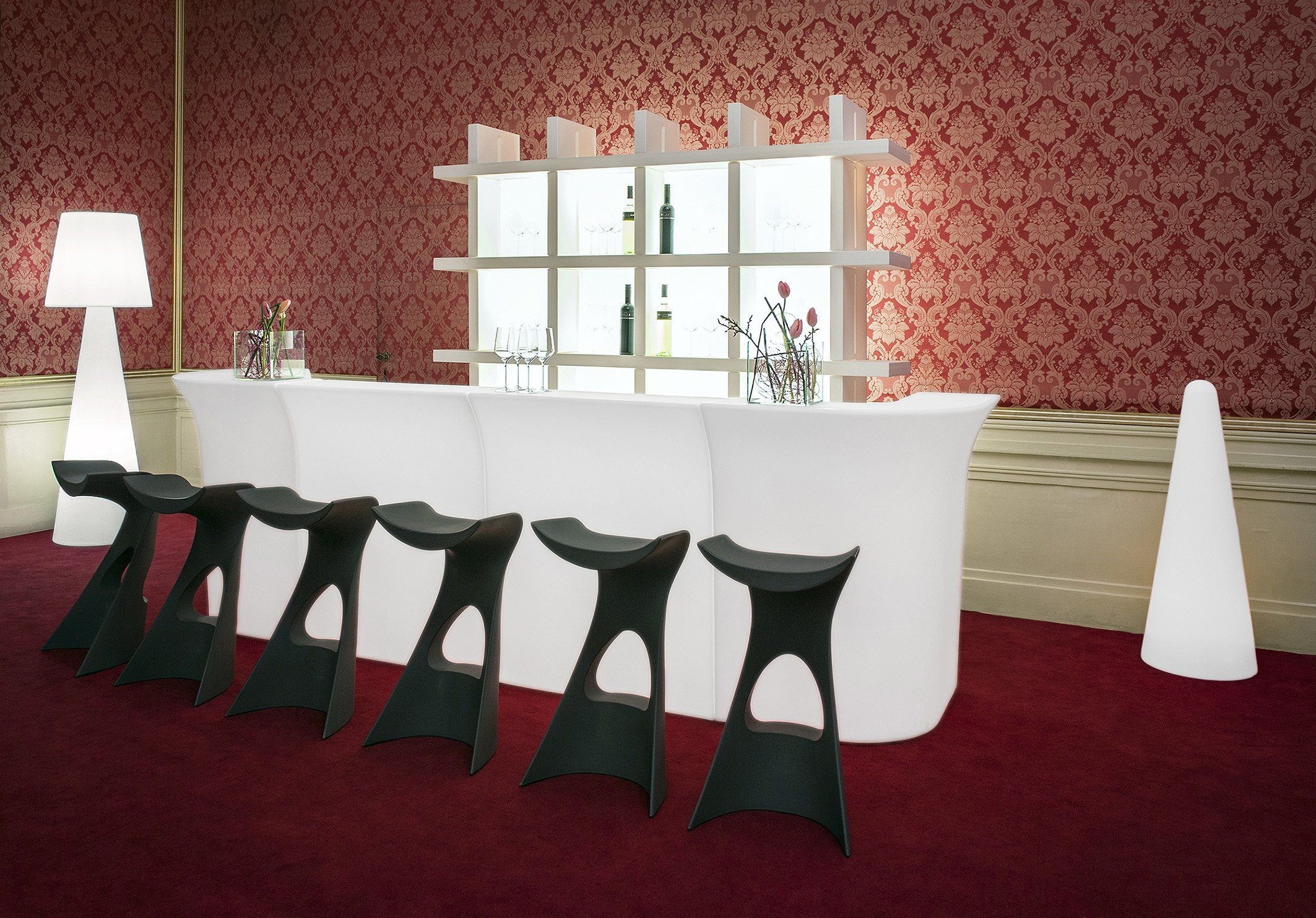 Slide JUMBO BAR Leuchttheke Eventtheke Gerades Element | LED Theke | brandamba.com
