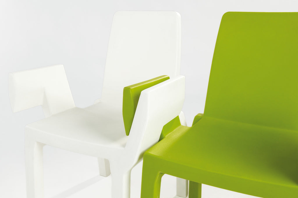 2er Set Stapelbarer Stuhl (Reihenstuhl) SLIDE DOUBLIX für Indoor + Outdoor | Sitzmöbel | brandamba.com